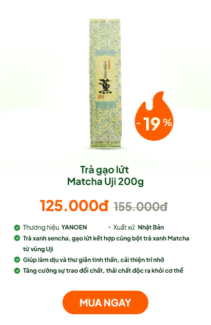 Trà gạo lứt Matcha Uji 200g